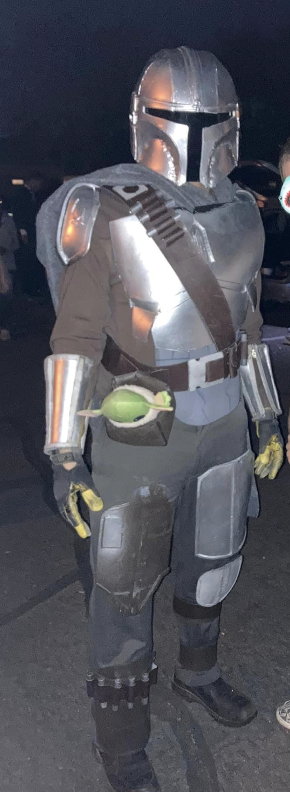 Stephen Dressed up as The Mandalorian